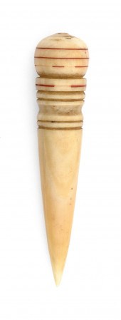 INCISED AND INLAID WHALE IVORY