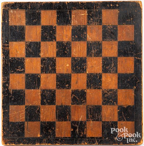 INCISED AND PAINTED CHECKER