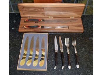 Including: two Laguiole knives