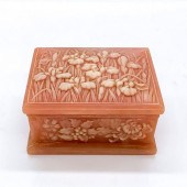 INCOLAY STONE JEWELRY BOX, PIN