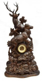 INCREDIBLE CARVED FIGURAL BLAC