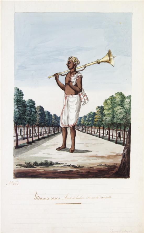 (INDIA) A group of six watercolor