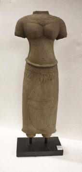 INDIA SANDSTONE TORSO SCULPTUR