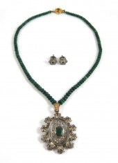 INDIA STYLE EMERALD AND DIAMON