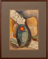 INDIAN ABSTRACT FIGURATIVE ACR