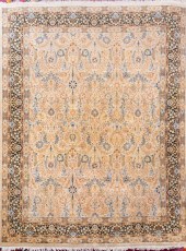 INDIAN AGRA STYLE BLUE & CREAM