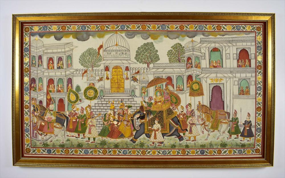 INDIAN BATIK PAINTING20th