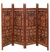 INDIAN BONE INLAID TEAKWOOD FO