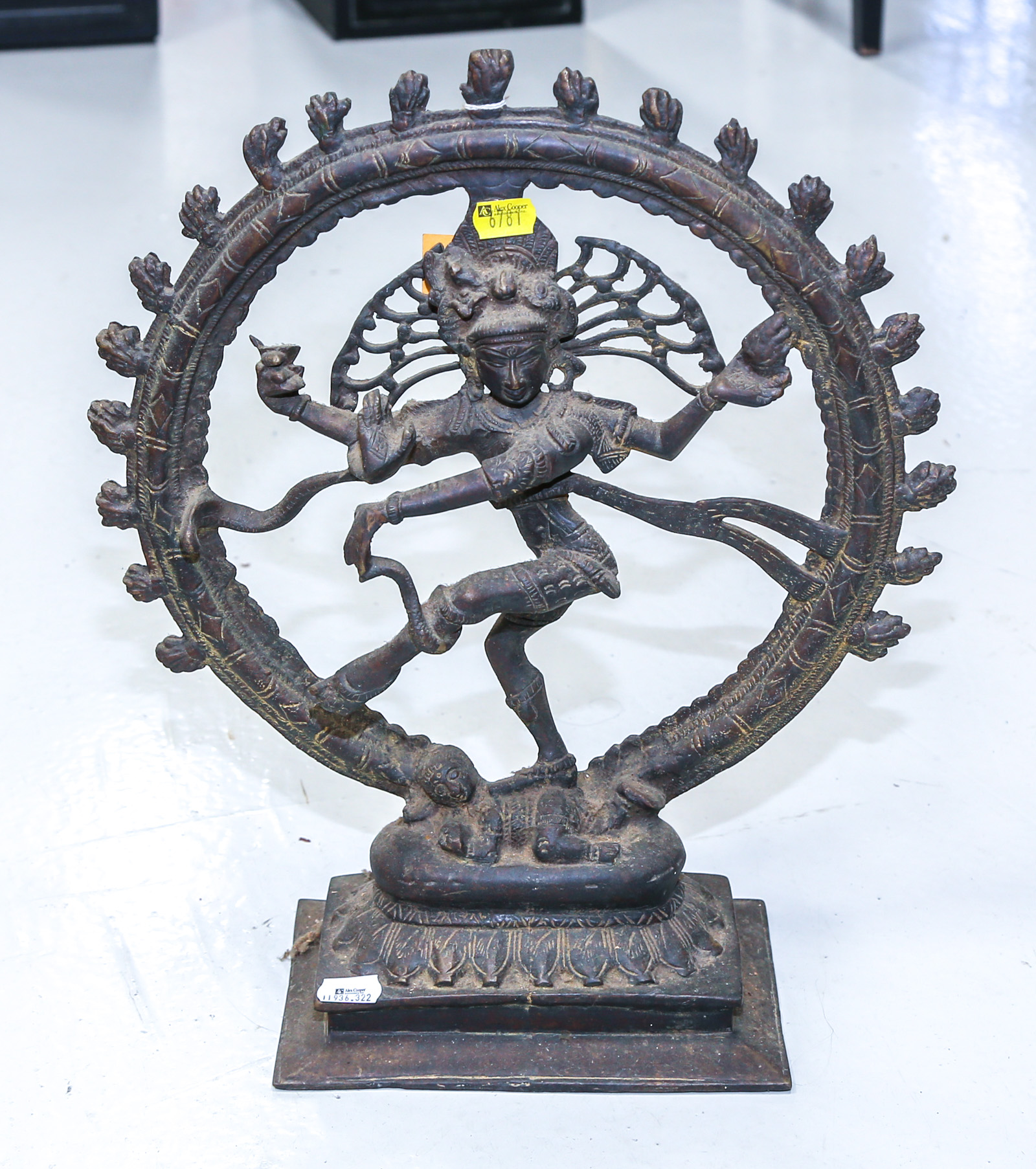 INDIAN BRASS FIGURE OF SHIVA