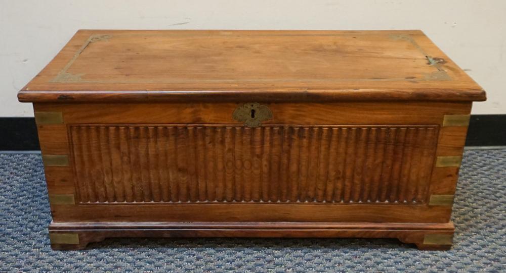 INDIAN BRASS INLAID HARDWOOD