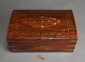 INDIAN BRASS INLAID TEAK DOME