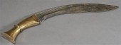 INDIAN BRASS MOUNTED STEEL KUK