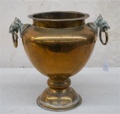 INDIAN BRASS PEDESTAL JARDINèR
