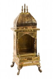 Indian brass pooja mandir temp