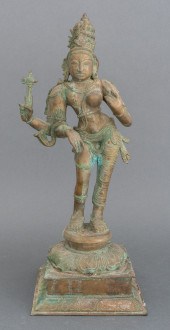 INDIAN BRASS SCULPTURE OF VISH