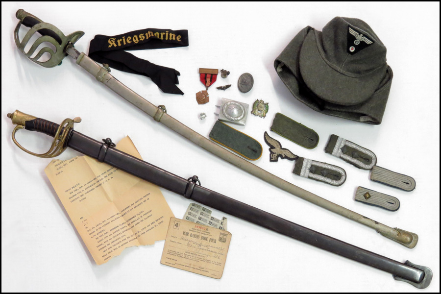 INDIAN BRASS SWORD. Together with a