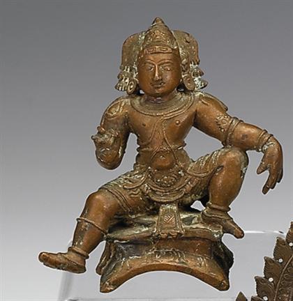 Indian bronze figure of Ayyannar