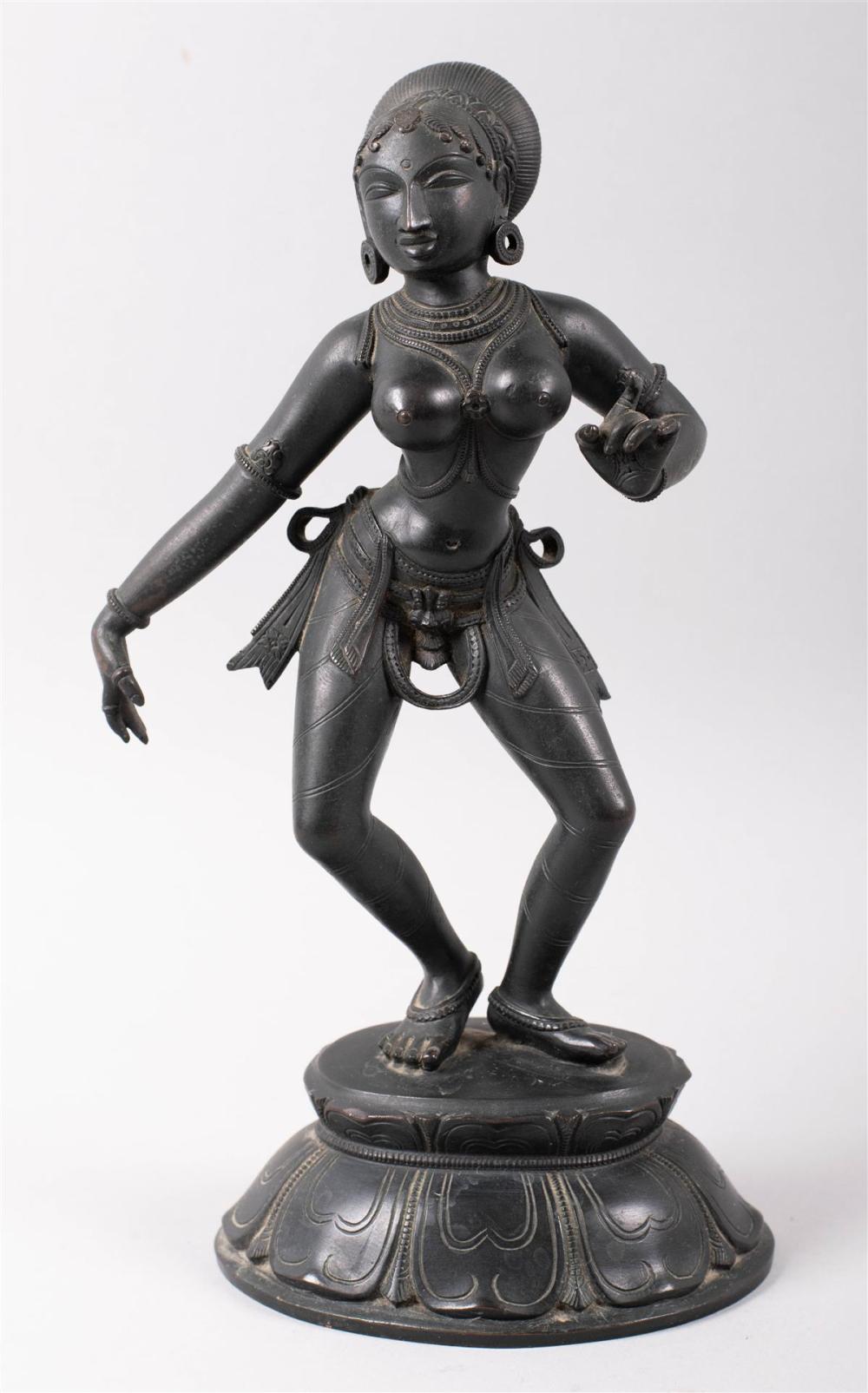 INDIAN BRONZE FIGURE OF DANCING