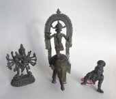 INDIAN BRONZE FIGURE OF INDRA