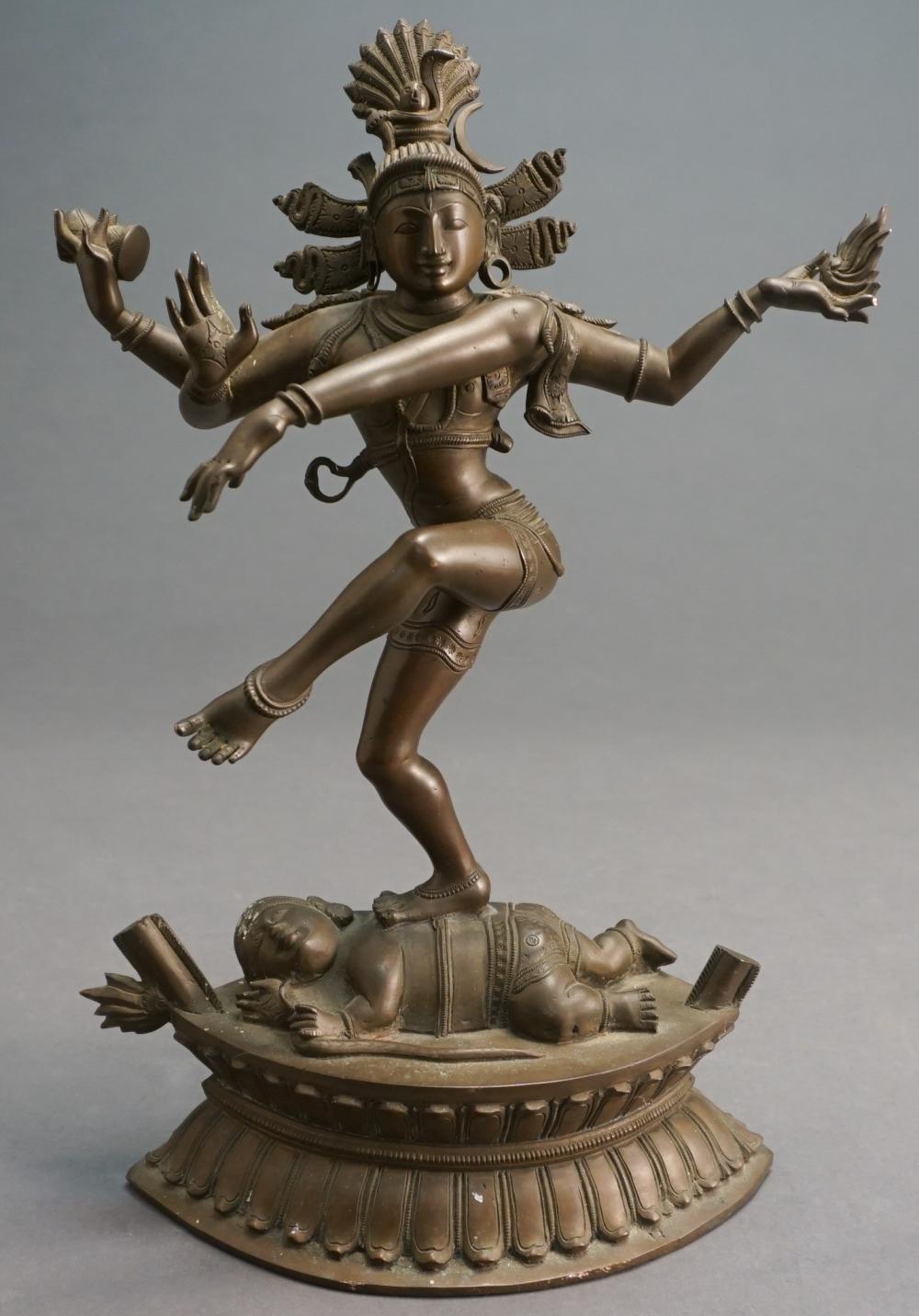 INDIAN BRONZE FIGURE OF NATARAJA H: