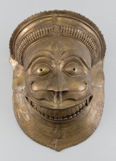 INDIAN BRONZE MASK OF SHIVA 20
