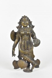 INDIAN BRONZE OF THE GODDESS S