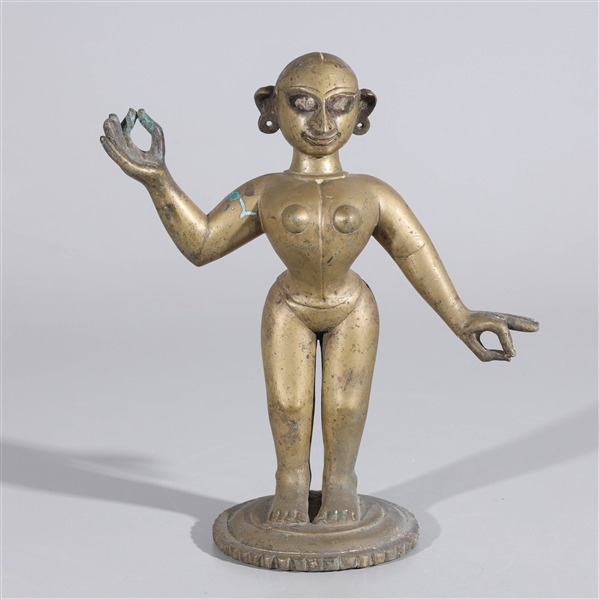 Indian bronze statue of Radha