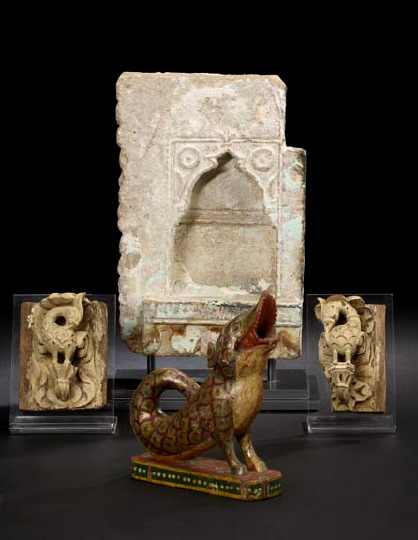 Indian Carved and Painted Wooden