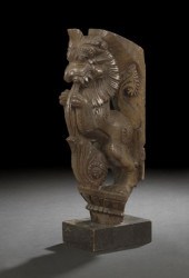 Indian Carved Hardwood Corbel
