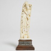 Indian Carved Ivory Presentati