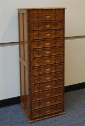 INDIAN CARVED TEAK TWELVE-DRAW