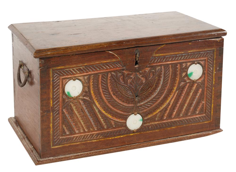 INDIAN CARVED WOOD BLANKET