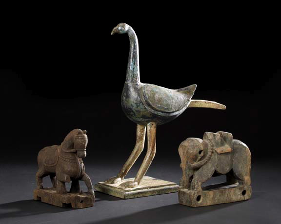 Indian Carved Wooden Figure of a