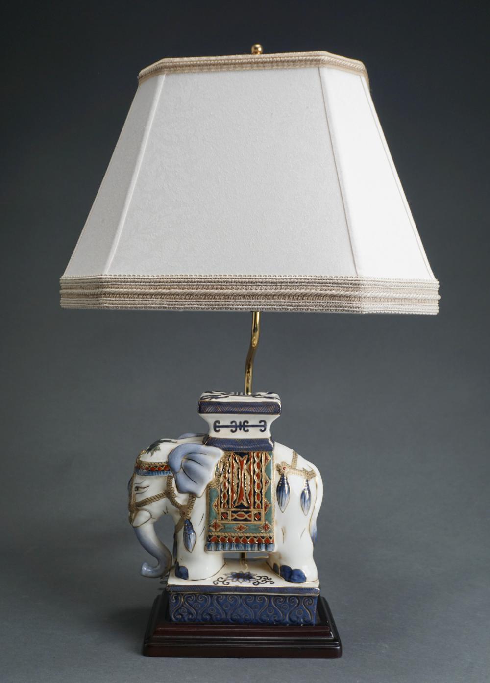 INDIAN CERAMIC ELEPHANT-FORM
