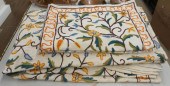 INDIAN CREWEL WORK BED SPREAD