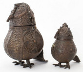 INDIAN DHOKRA BRONZE OWL CONTA