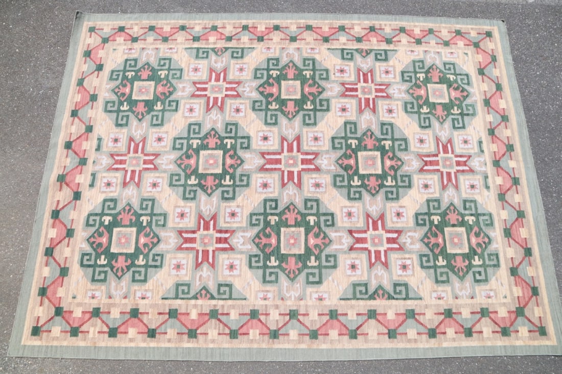 INDIAN DHURRIE HAND WOVEN WOOL