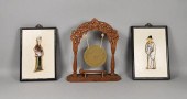 INDIAN DINNER GONG AND 2 CHINE