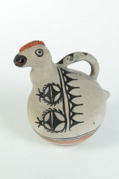 INDIAN EFFIGY PITCHER.  Cochit