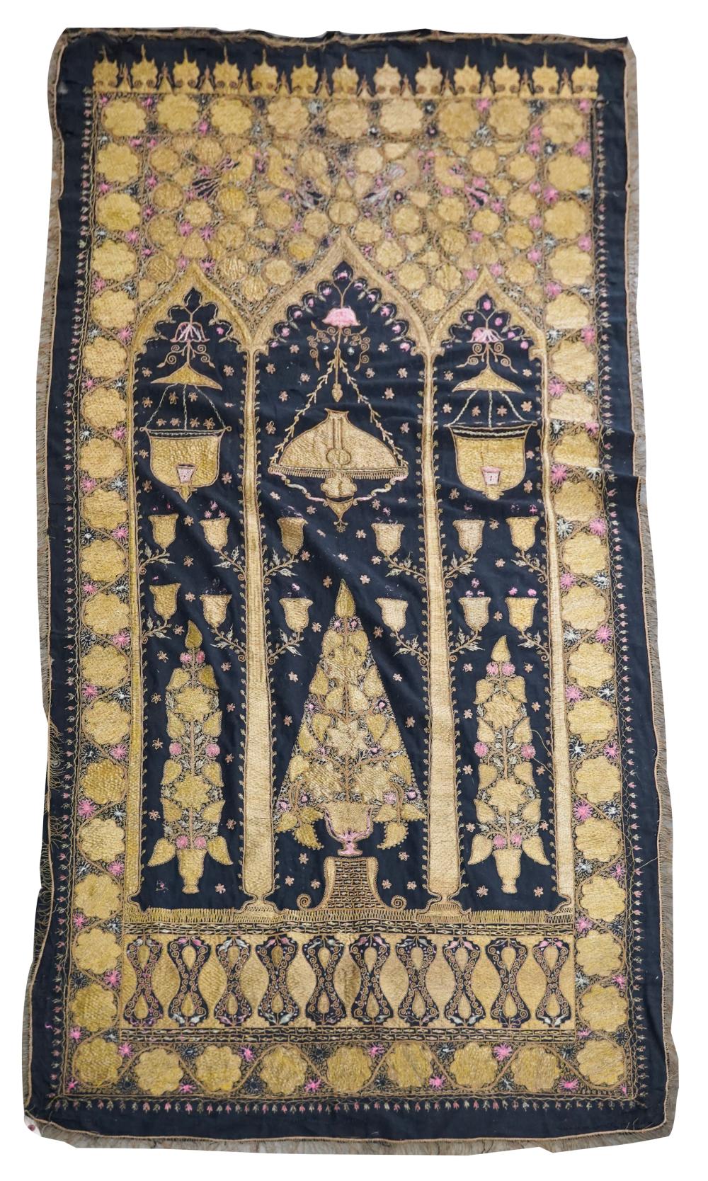 INDIAN EMBROIDERED TEXTILEworked in