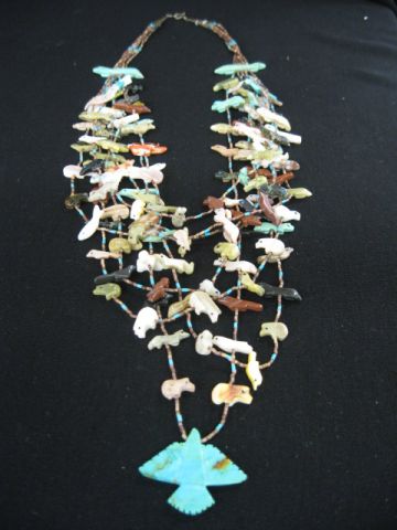 Indian Fetish Necklace bird &