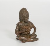 Indian Figure Tobacco Jar Amer