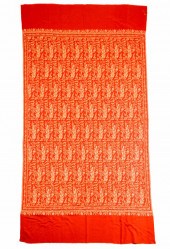 INDIAN FINELY EMBROIDERED RED