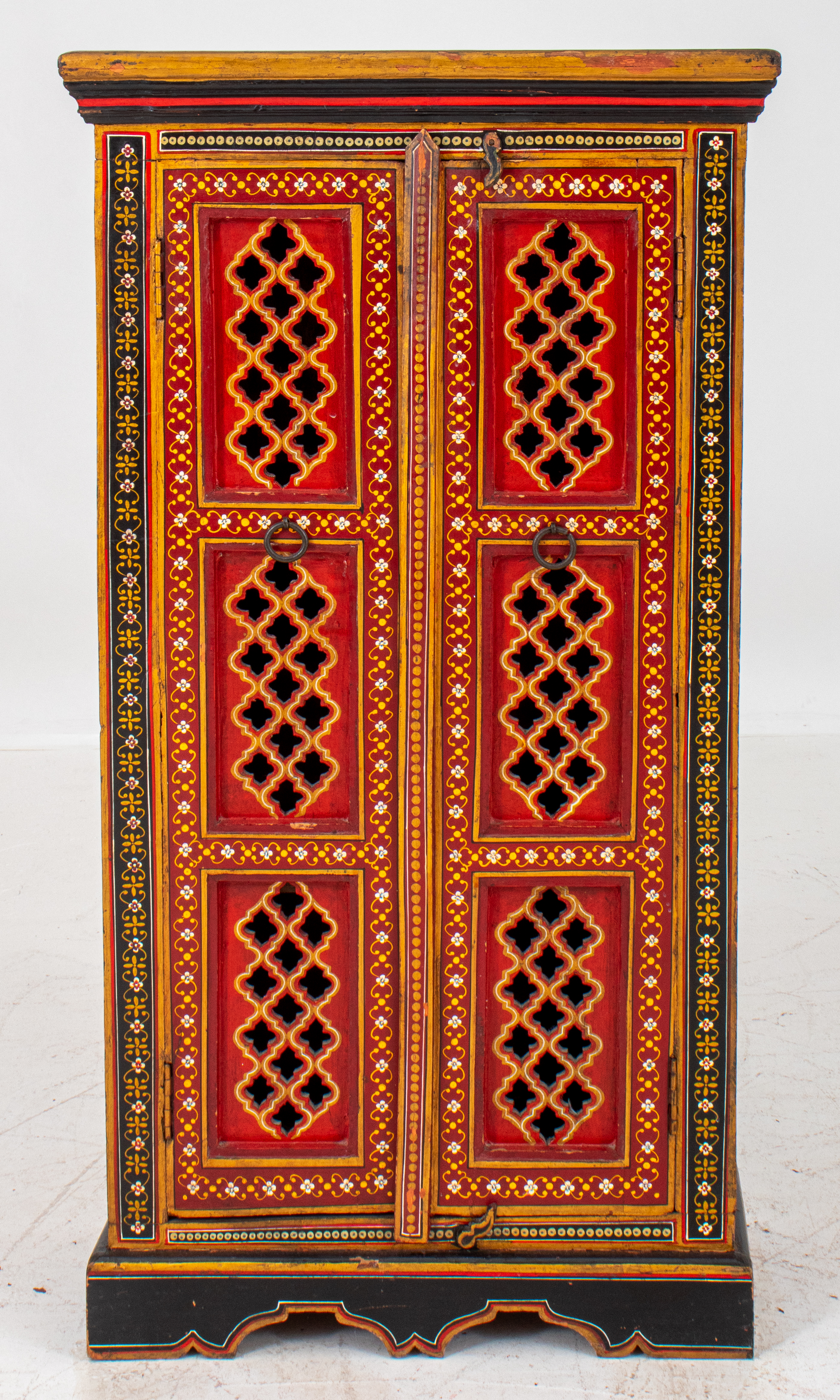 INDIAN HAND PAINTED WOODEN