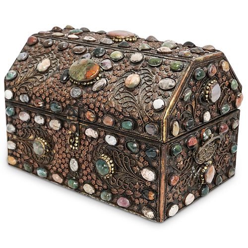 INDIAN HARDSTONE AND SILVER