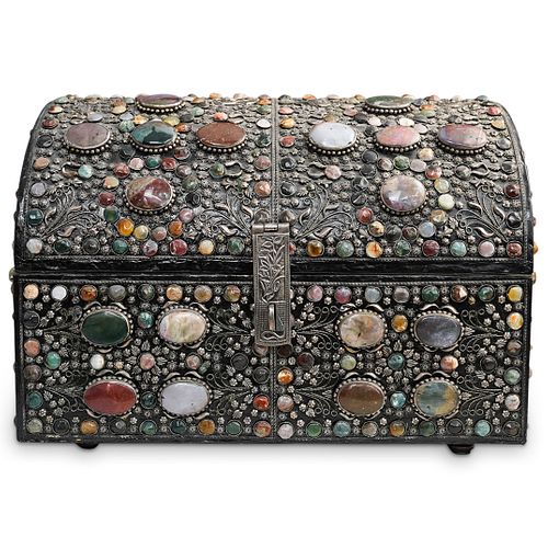 INDIAN HARDSTONE AND SILVER