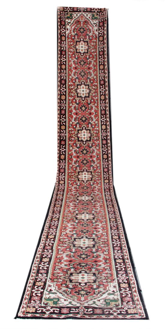 Indian Heriz runner 2'7'' x 20'