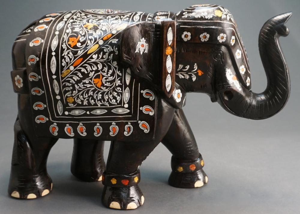 INDIAN INLAID AND CARVED WOOD
