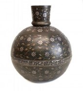 INDIAN INLAID BIDRI VASEA fine