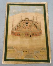 INDIAN ISLAMIC AERIAL VIEW OF